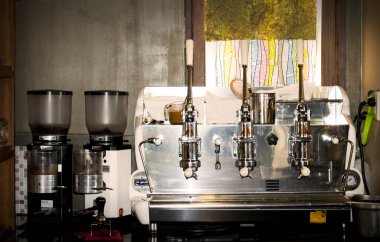 Kahve makinesi arkaplanı.