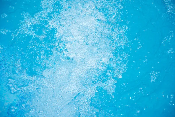 Blaues Klares Süßwasser Whirlpool Hintergrund Der Spa Massage — Stockfoto