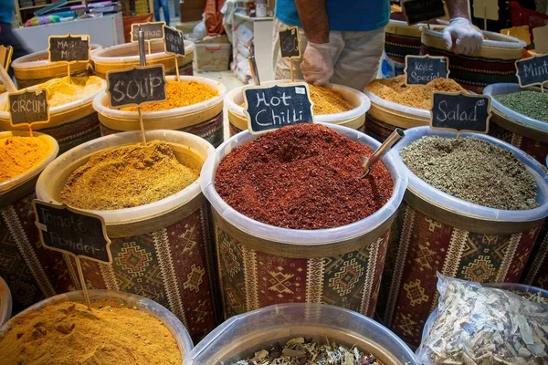 Especias Indias Mercado Dubai — Foto de Stock
