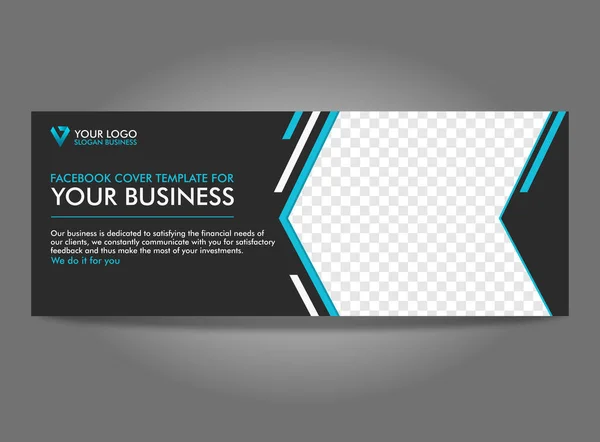 Facebook Cover Web Banner Social Media Ontwerp Sjabloon Vector Eps — Stockvector