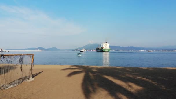 Bay Port Manzanillo Colima Mexico Important Industrial City Due Transaction — Stock video