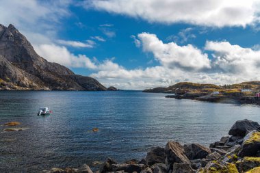 Norveç manzarası manzarası   