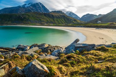 Scenic view of Norwegian landscape  clipart
