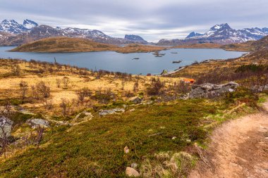 Norveç manzarası manzarası  