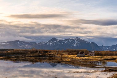 Norveç manzarası manzarası   