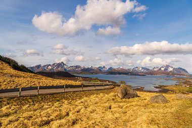 Norveç manzarası manzarası  