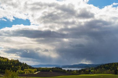 Norveç manzarası manzarası   