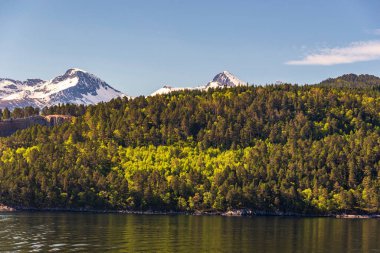 Norveç manzarası manzarası   