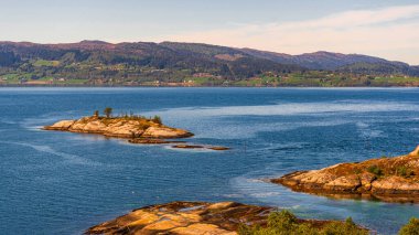 Scenic view of Norwegian landscape    clipart