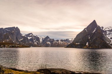 Norveç manzarası manzarası  