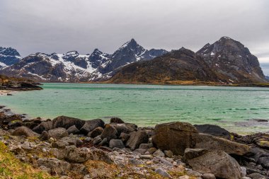Norveç manzarası manzarası  