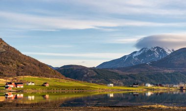 Norveç manzarası manzarası  
