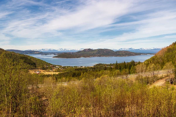 Vue Panoramique Paysage Norvégien — Photo