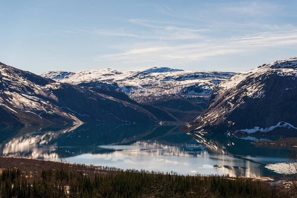 Vista Panorâmica Paisagem Norueguesa — Fotografia de Stock