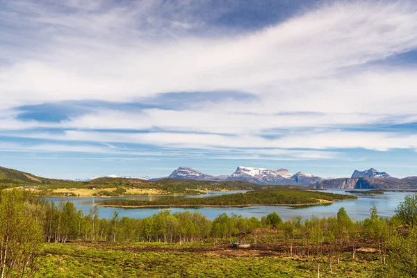Vista Panorámica Del Paisaje Noruego — Foto de Stock