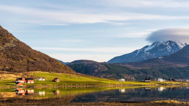 Norveç manzarası manzarası  