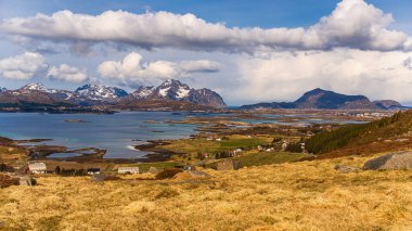 Norveç manzarası manzarası   