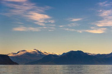 Scenic view of Norwegian landscape    clipart