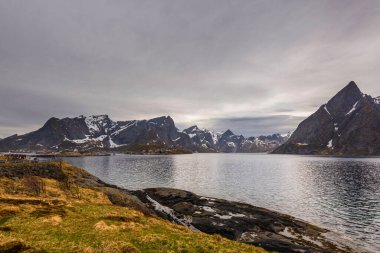 Norveç manzarası manzarası 
