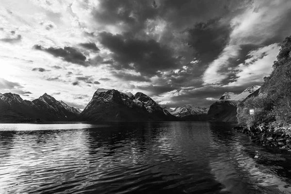 Beauty Nature Black White Nature Photo Lake Water — Stock Photo, Image