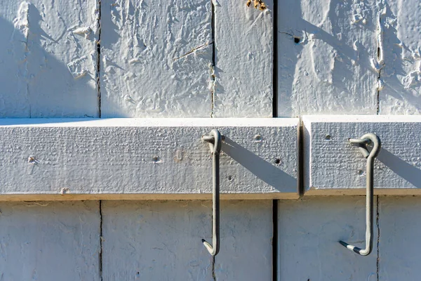 Old Wooden Door Metal Handle — Stock Photo, Image