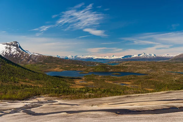 Paisagem Céu Azul Lagos Montanhas Beleza Natureza — Fotografia de Stock