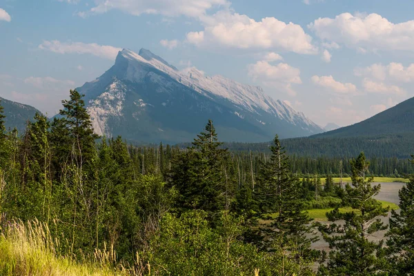 Gyönyörű Táj Buja Növényzet Hegyekben Jáspis Nemzeti Park Alberta Kanada — Stock Fotó