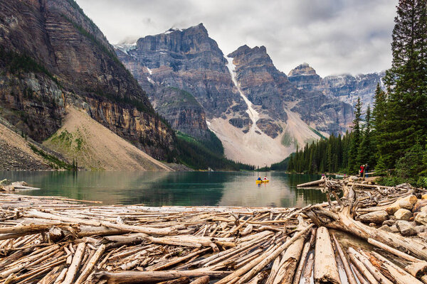 beautiful natural scene in alberta, canada