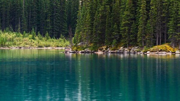 Majestosa Paisagem Com Montanhas Rio Alberta Canadá — Fotografia de Stock