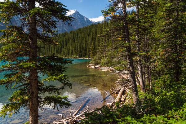 Hermosa Vista Natural Con Lago Esmeralda Montañas Escénicas Parque Nacional — Foto de Stock