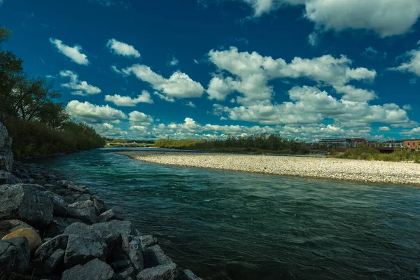 Krásná Krajina Elbow River Alberta Kanada — Stock fotografie