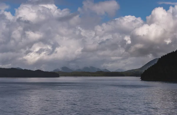 Magnifique Paysage Naturel Paisible Avec Littoral Montagnes Colombie Britannique Canada — Photo