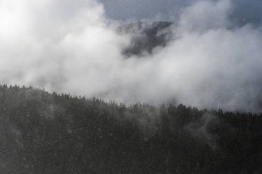 Britanya Kolumbiyası, Kanada 'da güzel huzurlu doğal manzara 