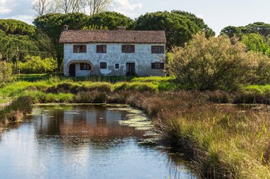 manzaralı kırsal alan ve kırsal alandaki çiftlik evi