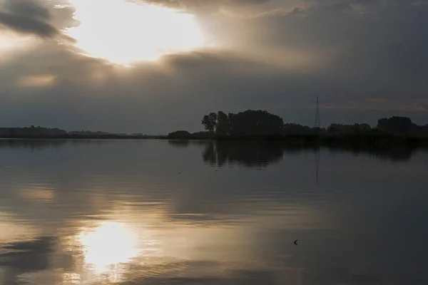 Piękna Scena Przyrodnicza Krajobraz Wiejski Lombardii Włochy — Zdjęcie stockowe