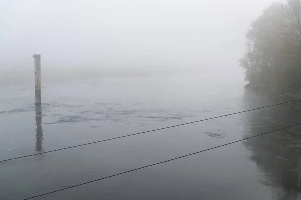 Krásná Podzimní Scéna Ráno Bereguardo Lombardie Itálie — Stock fotografie