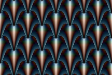 Soyut stilize seamless modeli öğelerin koyu mavi bej keskin Gotik tarzı