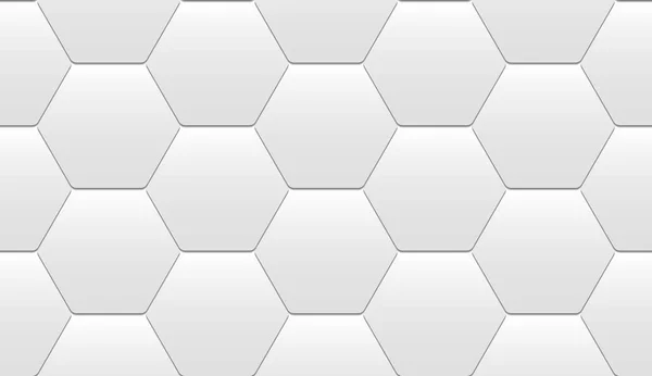 Patrón Geométrico Sin Costura Azulejos Hexagonales Ligeros Con Efecto Azulejo — Archivo Imágenes Vectoriales