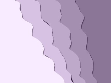 3D topografya kabartma. Oyma sanatı. Malzeme tasarım konsepti. Pürüzsüz origami sanat şekli kağıt kesme