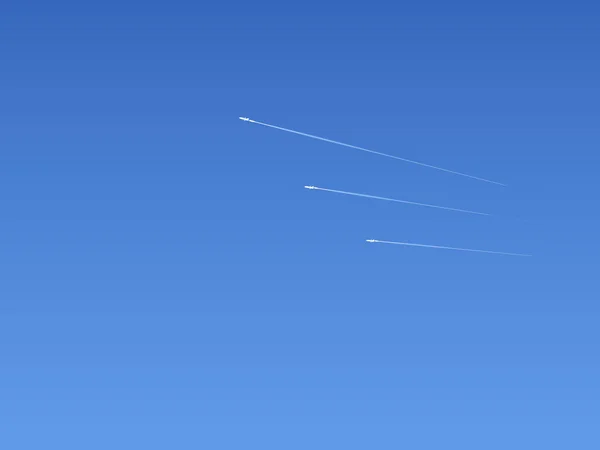 Patrouilles aériennes par avions de combat — Image vectorielle