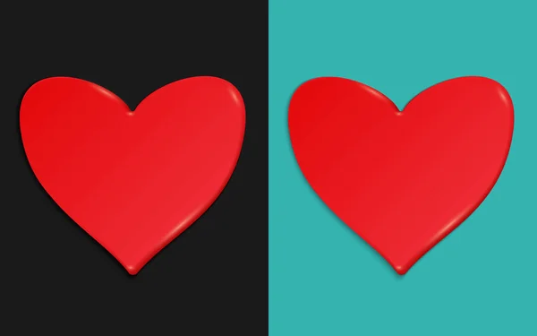 Подвійне стилізоване серце цукерок — стоковий вектор