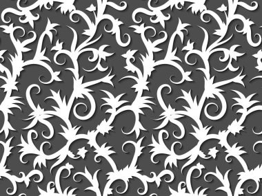 Tropikal Vines dönen Dikişsiz desen