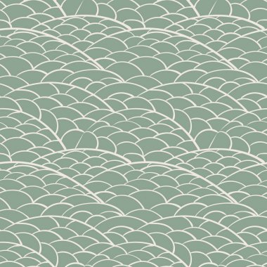 Stilize yeşil tepelerin kesintisiz arka planı