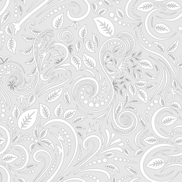 Абстрактный бесшовный рисунок переплетения цветочных украшений
