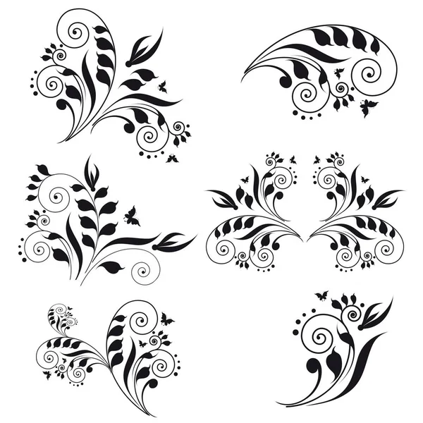 A set of 4 chinese floral designs Stock Vector Image by ©clipart-design ...