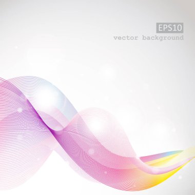 Beyaz arka plan üzerinde soyut mavi dalgalar ve çizgiler