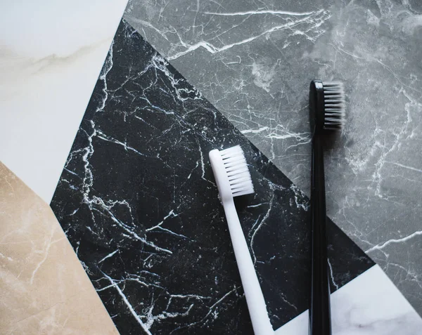 Black White Brushes Textured Background — Stock Photo, Image