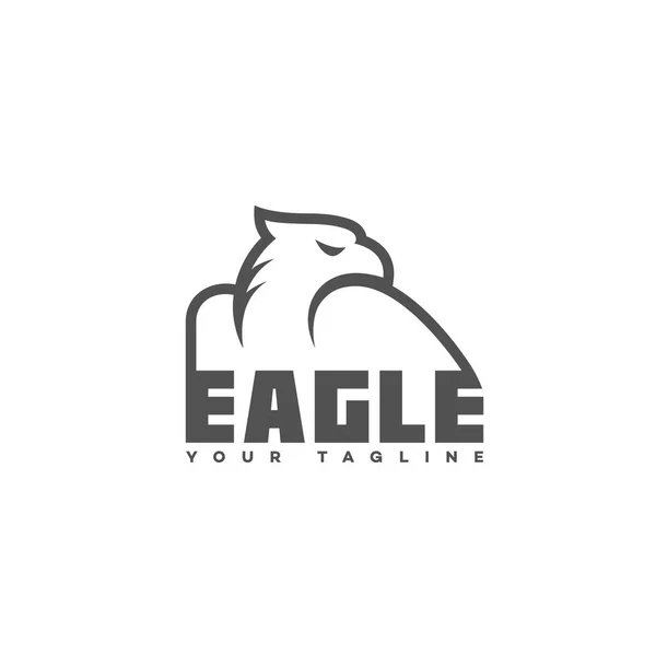Šablona Designu Loga Eagle Vektorová Ilustrace — Stockový vektor