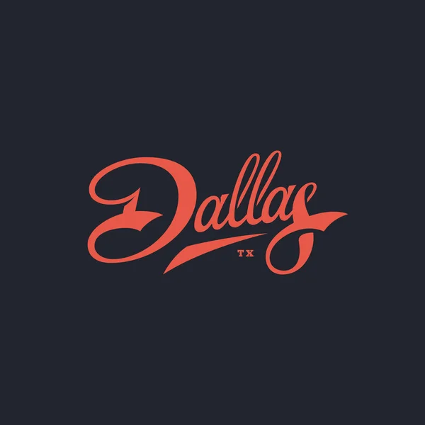 Dallas Schriftzug — Stockvektor
