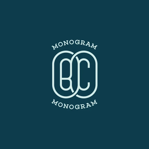 Monogram BC — Stock Vector